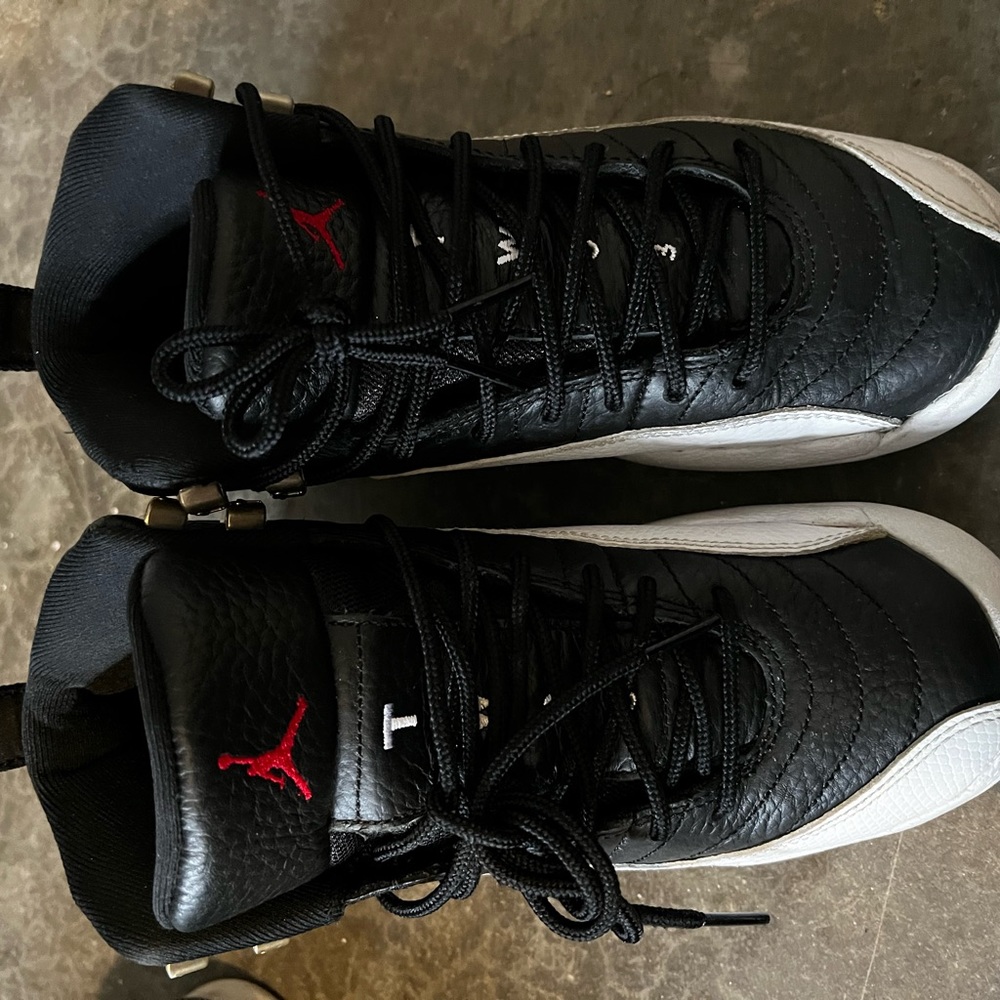 Jordan’s black and white size 4.
